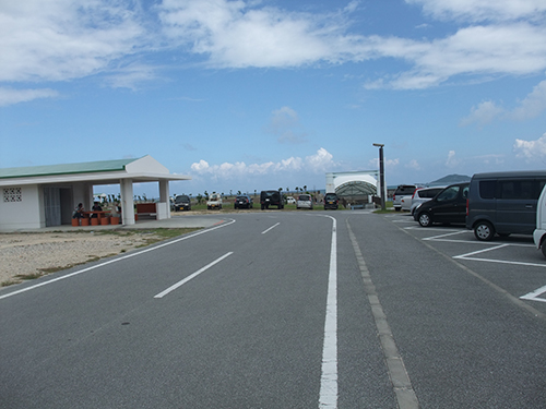 漁港の駐車場