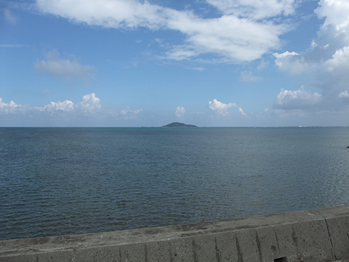 遠くに見える大神島