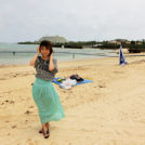 遊泳区域はこちらです