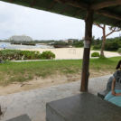 大きな屋根付き休憩所も!